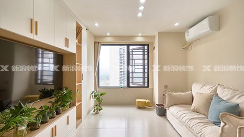 5.9w搞定48㎡奶油風(fēng)公寓，兩人一貓超舒服|長沙全屋整裝